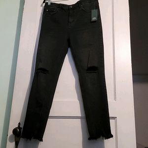 Faded black skinny jean